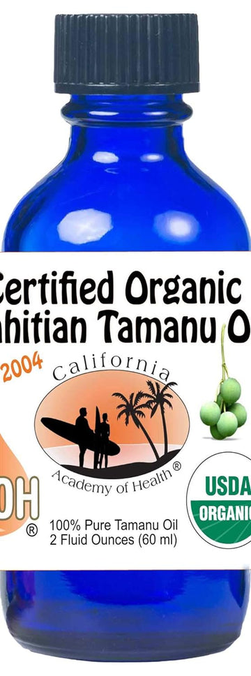 Tamanu Oil 2  Bottle: Pure Cold Pressed Certified Organic Tahitian Tamanu from CAOH® Since 1999