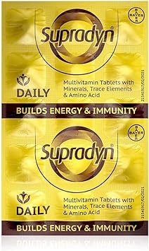 ZANGO Supradyn Daily Multivitamin Tablets with Zinc (15 Strips), Brown