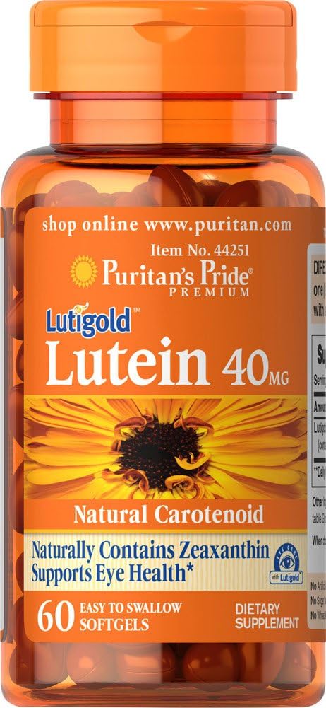 Puritan'S Pride Lutein 40 Mg With Zeaxanthin, Helps Support Eye Health