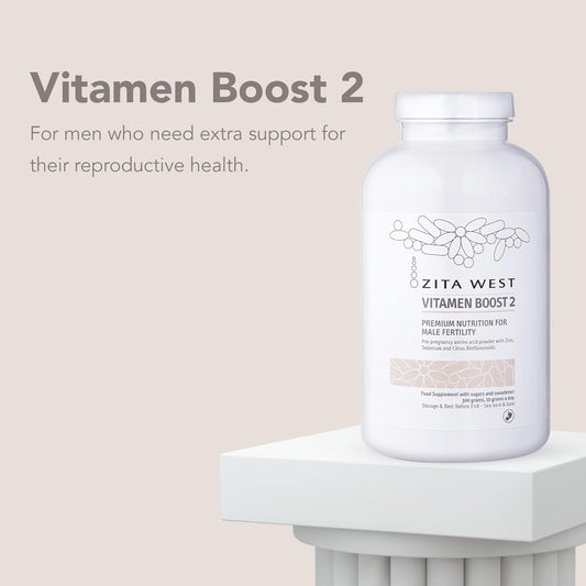 Zita West Vitamen Boost 2 Male Fertility Supplement - Amino Acid Powde370 Grams