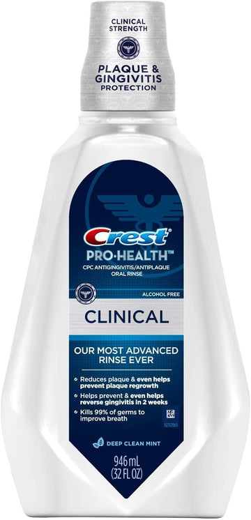 Crest Pro Health Clinical Cpc Antigingivitis/Antiplaque Deep Clean Mint Rinse 946