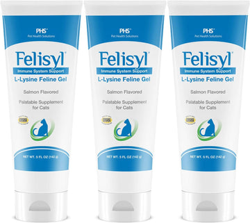 Felisyl L-Lysine Gel for Cats - Immune System Support - Supplement Support for Healthy Tissue, Respiratory, and Vision -