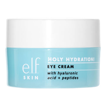 e.l.f. Holy Hydration! Eye Cream | Infused with Hyaluronic Acid & Peptides | Minimizes Dark Circles | 0.53  (15g)