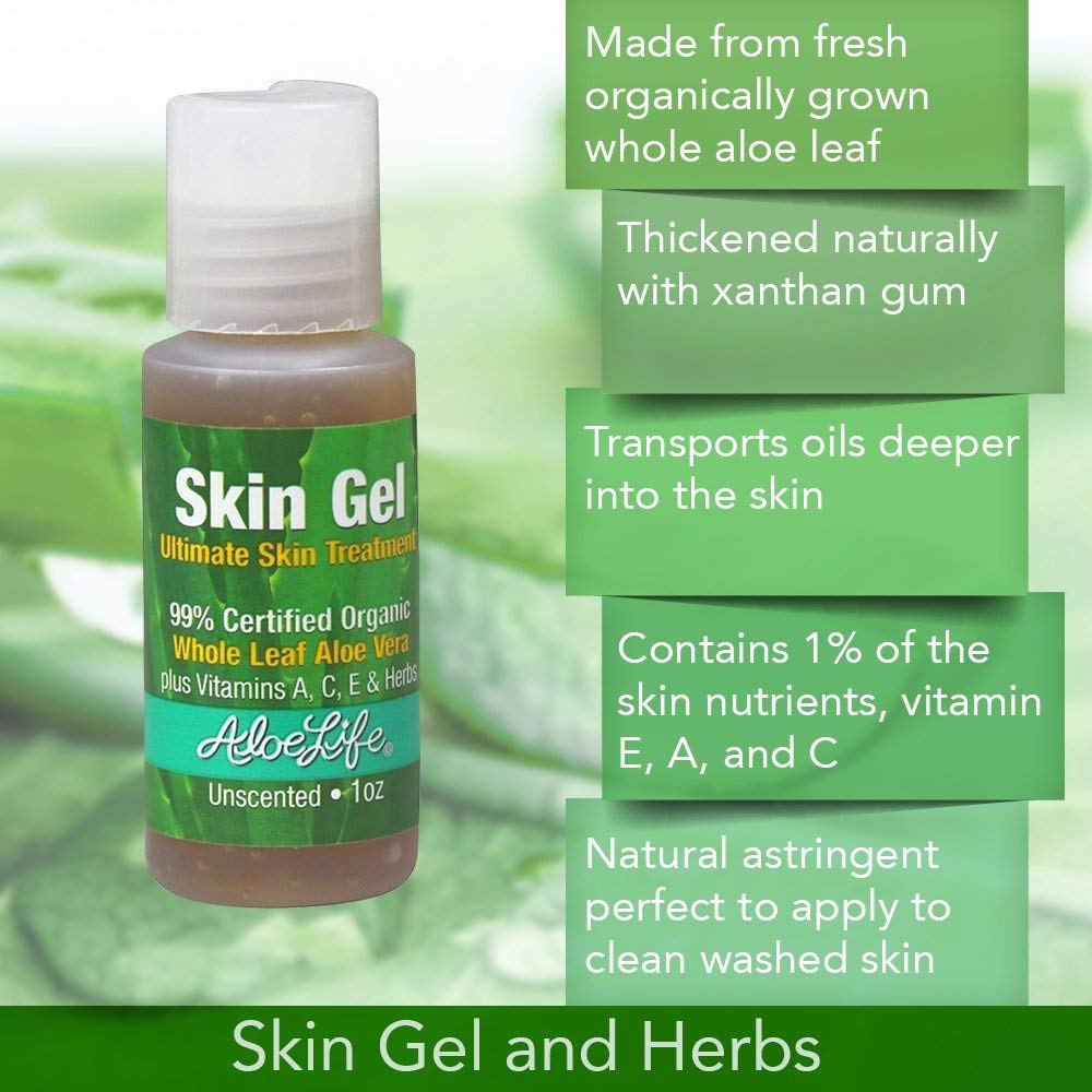 Aloe Life Skin Gel and Herbs, 1 Ounce