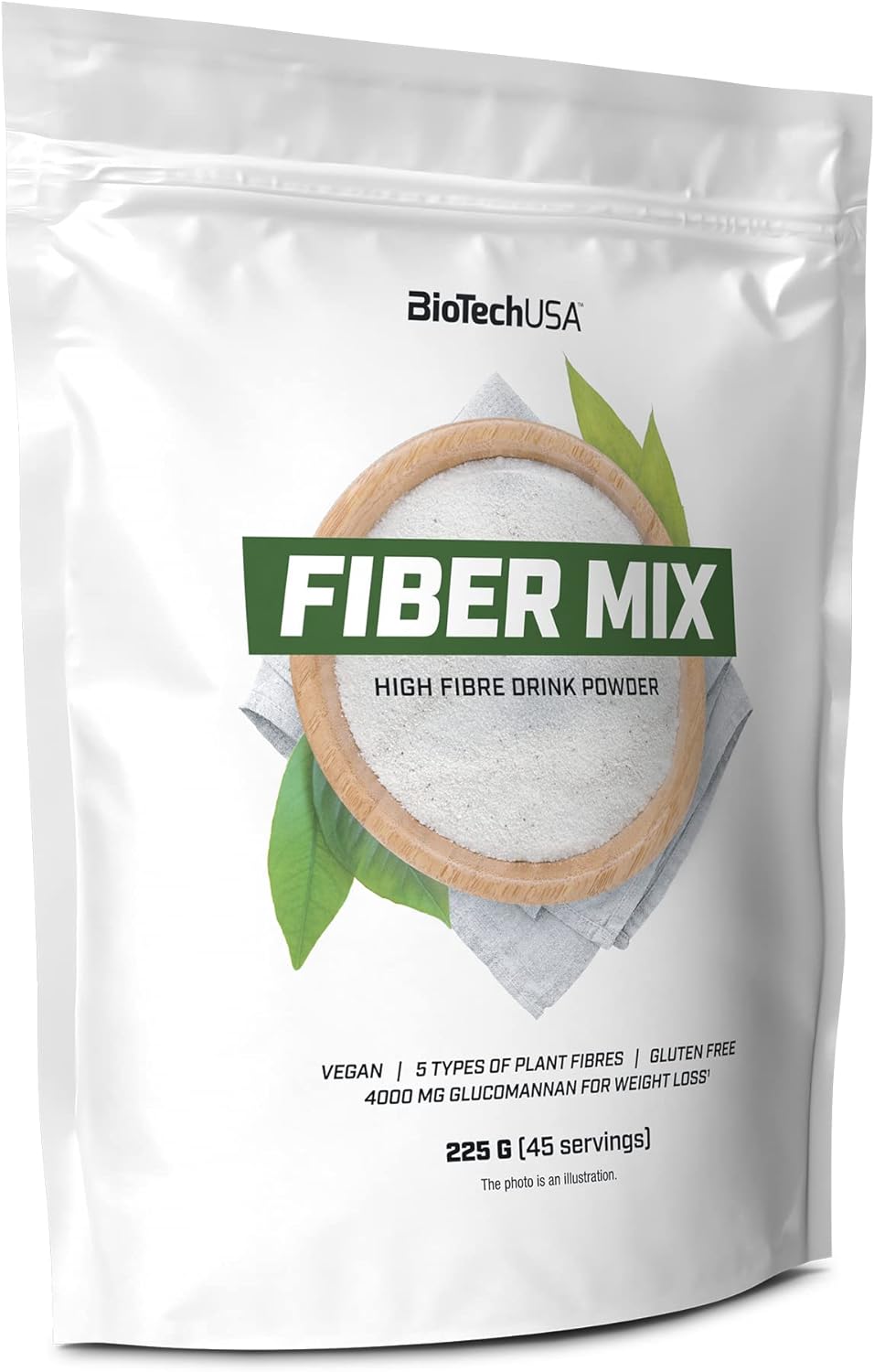 BioTechUSA Fiber Mix, Drink Powder with Different Types of Plant fiber225 Grams