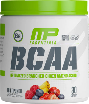 MusclePharm Essentials BCAA, Fruit Punch - 30 Servings