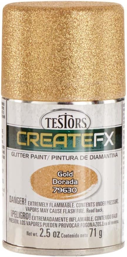 Testors TES79630 FX Glitter Gold, 2.5