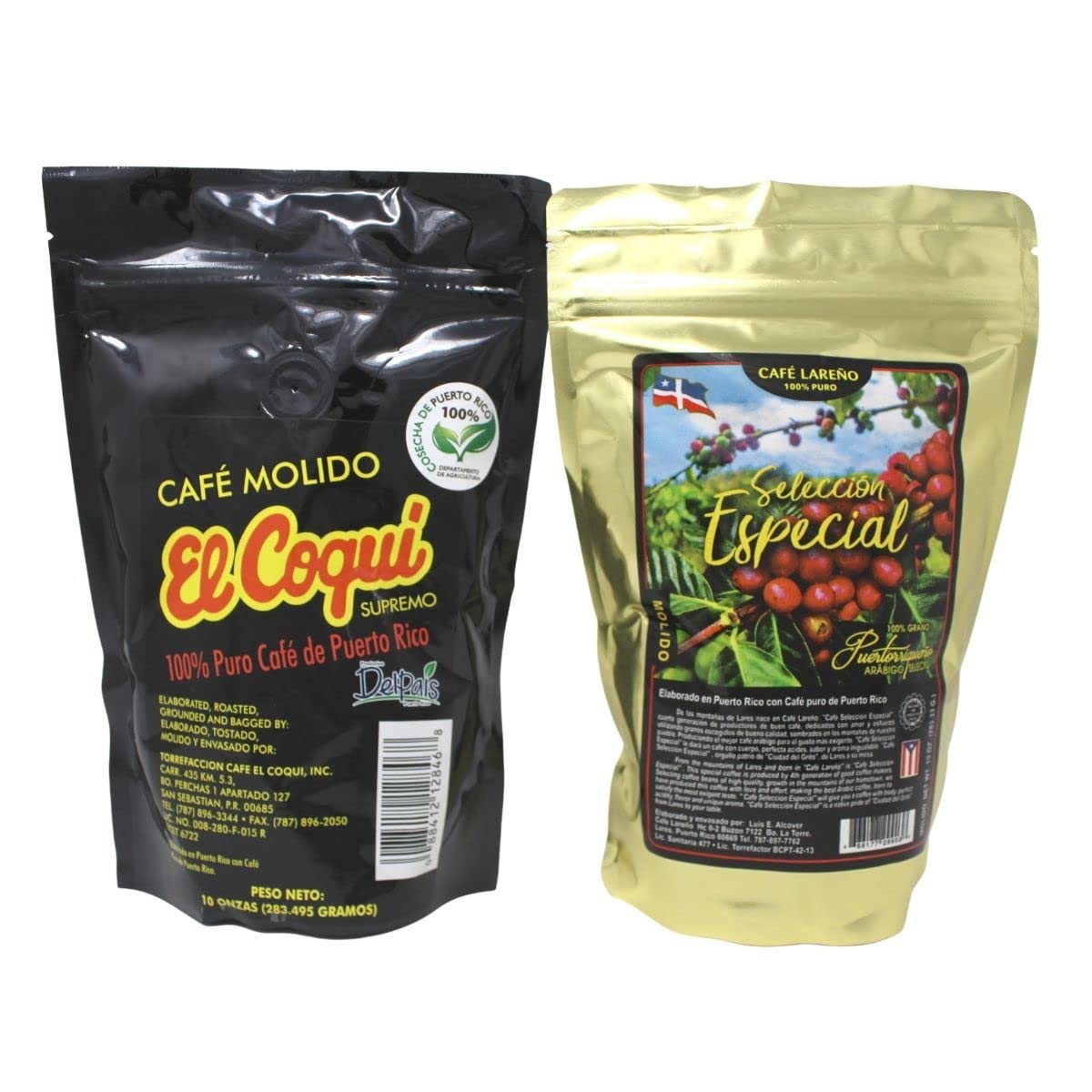 Puerto Rican Supreme Special Selection Ground Coffee – Lareno Special Slection Puerto Rican Coffee & El Coquí Supreme Puerto Rican Coffee - 2 pack