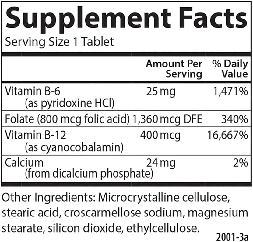 Carlson - Tri-B, Vitamin B Complex, 25 mg Vitamin B-6, 400 mcg Vitamin