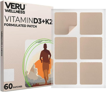 Veru Wellness D3/K2 Essential Patch - Bariatric Support Vitamins D3 K2 (60 Patches)