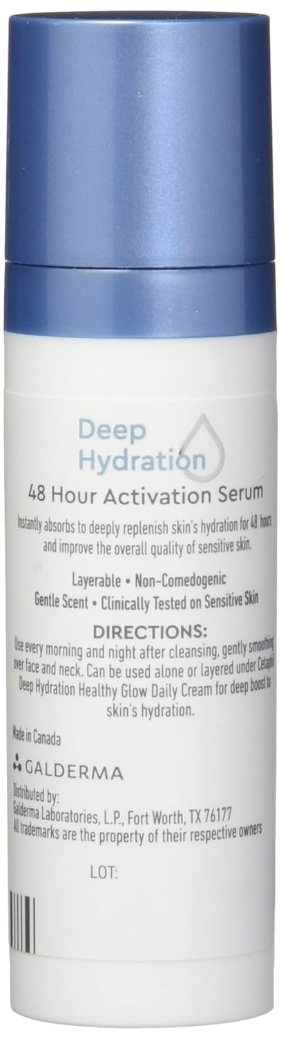 Cetaphil Cetaphil Deep Hydration 48 Hour Activation Serum 1   48 Hour Dry Skin Face Moisturizer for Sensitive Skin, 1