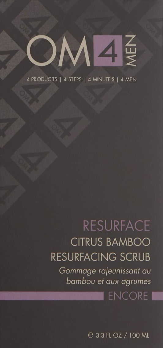 Organic Male OM4 Resurface: Citrus Bamboo Resurfacing Scrub, 3.3