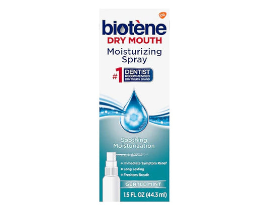 Biotene Moisturizing Gentle Mint Mouth Spray 1.5  Pack of 5