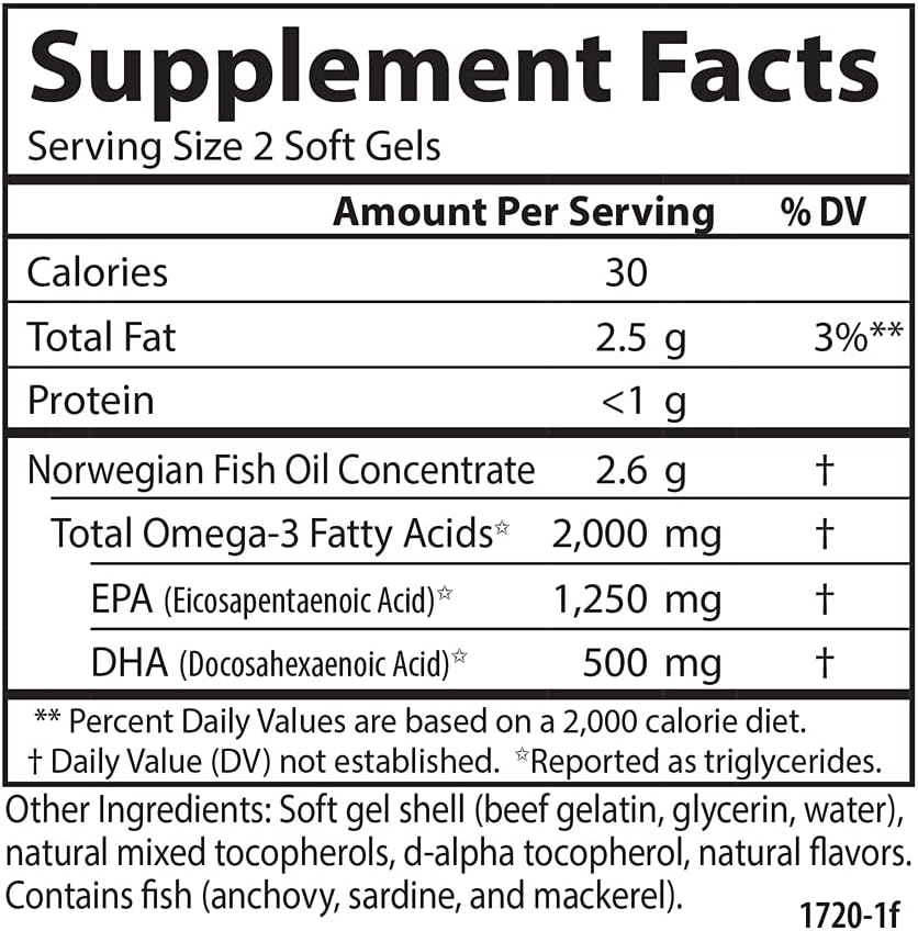  Carlson - Maximum Omega 2000, 2000 mg Omega-3 Fatty Acids I