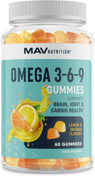 Omega 3 6 9 + DHA Gummies | Plant-Based Triple Omegas from Chia Seed Oil | with 50mg of DHA from Algae | Vegetarian, Non