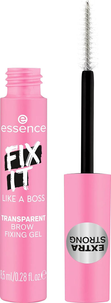 essence | Fix It Like A Boss Transparent Brow Fixing Gel | Long Lasting, Fast Drying Brow Sculpting Gel | Free From Oil, Parabens, & Microplastic Particles | Vegan & Cruelty Free