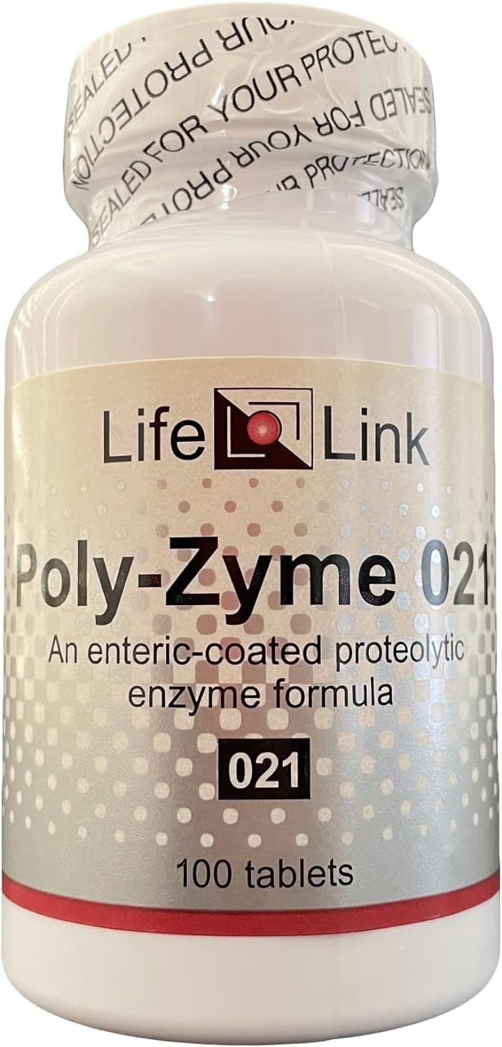 Lifelink Poly-Zyme 021 | 100 Tablets | Enzyme Formula | Gluten Free & Non-Gmo | Made In The Usa