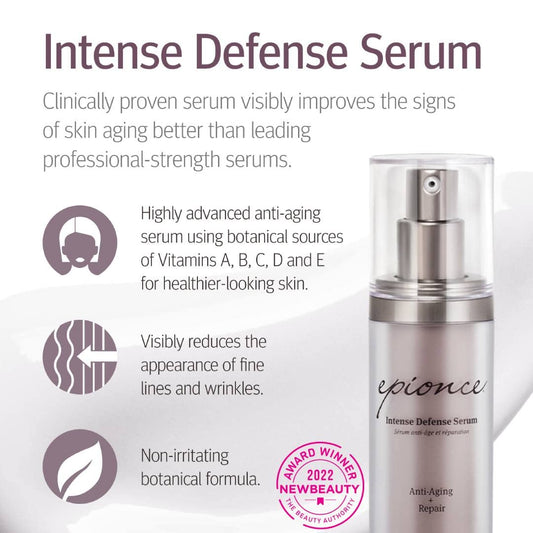 Epionce Intense Defense Serum, Anti Aging Serum with Niacinamide and Botanical Vitamin C, Facial Serum Anti Aging and Barrier Repair