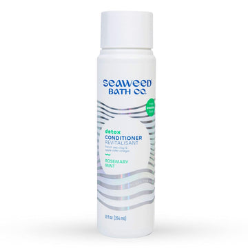Seaweed Bath Co. Detox Conditioner, Rosemary Mint Scent, 12 , Sustainably Harvested Seaweed, French Sea Clay, Apple Cider Vinegar, For All Hair Types