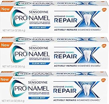 Sensodyne ProNamel, Clean Mint, Intensive Repair 3.4  (Pack of 3)