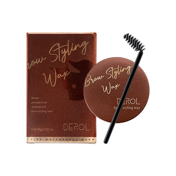 Eyebrow Wax - Professional Brow Styling Wax for Feathered & uffy Brows - Clear Brow Gel With Bursh - Brow Soap Waterproof for Lasting Eyebrow Makeup - Brow Lamination
