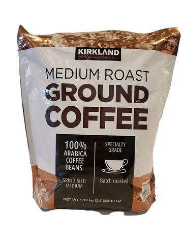KIRKLAND SIGNATURE Medium Roast Coffee, Brown, 40 Ounce (Pack of 36) (00-X9G9IG-62)