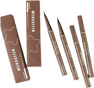 Quick-Drying Waterproof Superfine Eyeliner Pen?Precision Liquid Eyeliner?Smudge Resistant, Long Lasting Waterproof Eyeliner (Color : 04# Taupe)