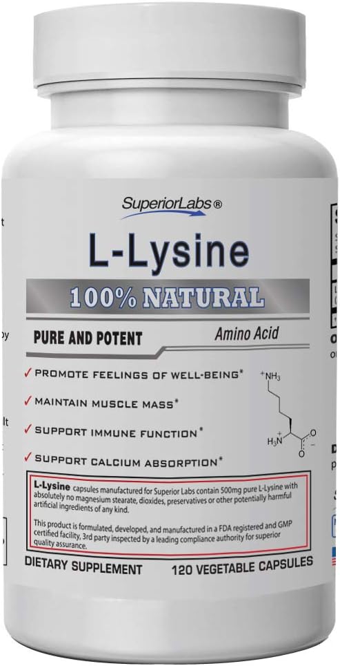 Superior Labs  Best L-Lysine Nongmo - Dietary Supplement 5