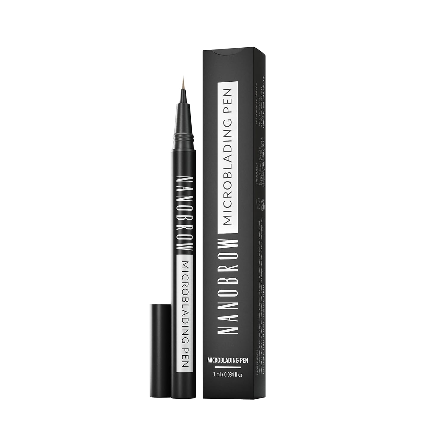 Nanobrow Microblading Pen Warm Brown - Enhancing, Thickening, Eyebrow Filling. Brow pen with ultra-thin tip