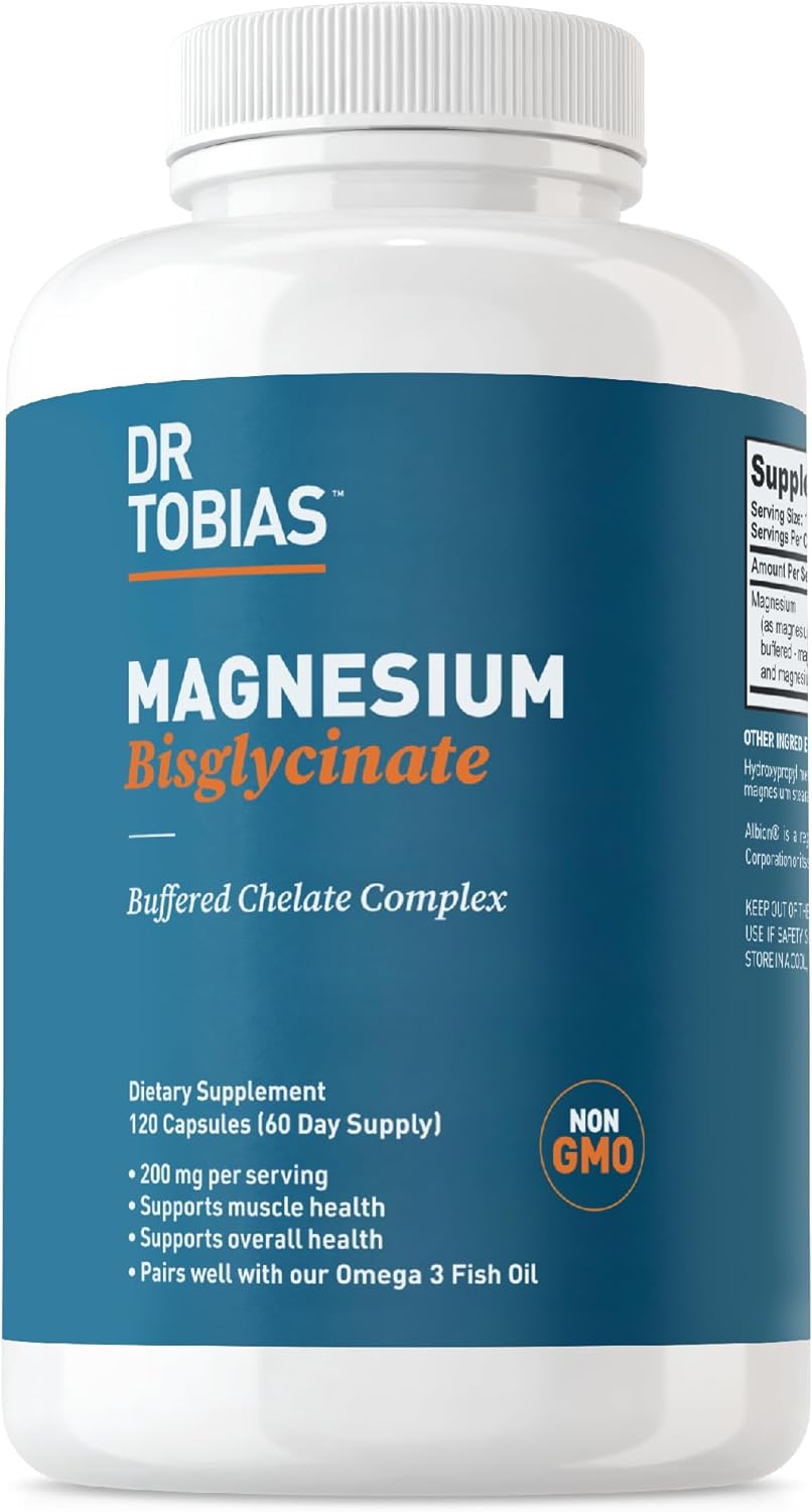 Dr Tobias Magnesium Bisglycinate, High Absorption Magnesium Buffered C