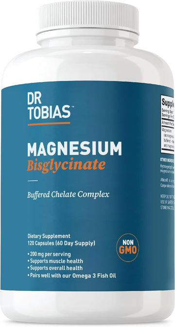 Dr Tobias Magnesium Bisglycinate, High Absorption Magnesium Buffered C