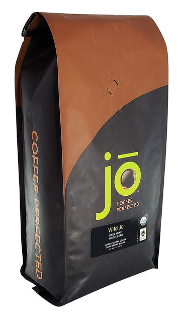 WILD JO: | Dark French Roast Organic Coffee | Whole Bean | Bold Strong Rich Wicked Good | Great Brewed or Espresso | USDA Certified Fair Trade Organic Arabica Beans | Non-GMO Gluten Free