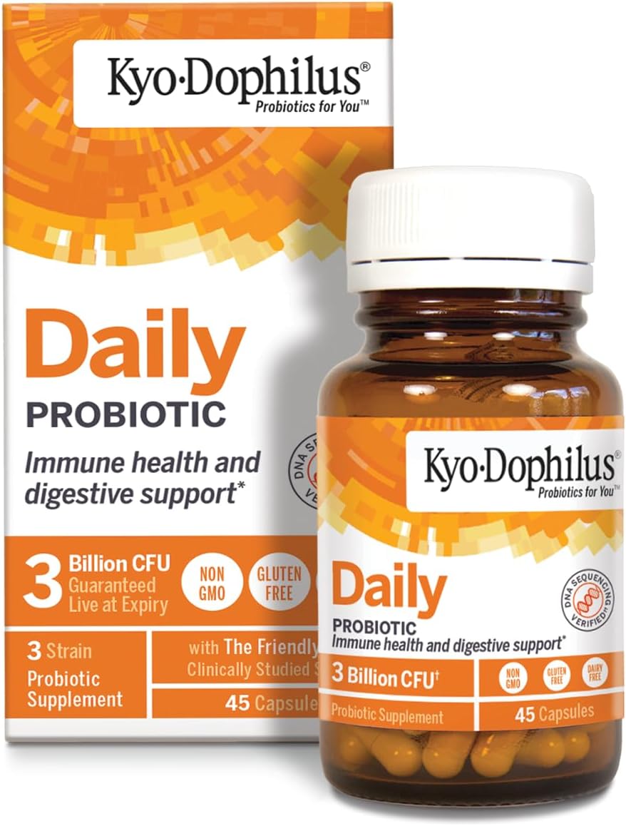 Kyo-Dophilus Daily Probiotic, Immune And Digestive Support*, 45 Capsul3.2 Ounces