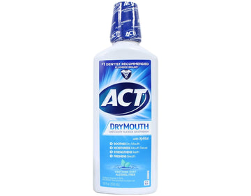 ACT Total Care Dry Mouth Anticavity Mouthwash, Soothing Mint 18  (Pack of 5)