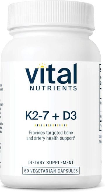 Vital Nutrients K2 + D3 Vitamin | Support Bone, Heart, Immune and Join