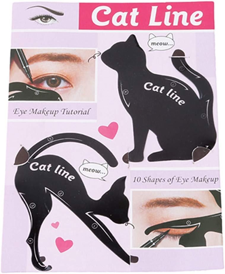 PULABO Useful and practical1pcs Black Cat Eyeliner Card Makeup Eyeliner Stencils for Women Girls Cost-Effective and Durable