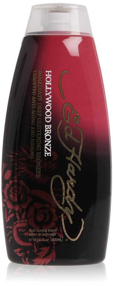 Ed Hardy Hollywood Bronze Bronzer Tanning Lotion, 10