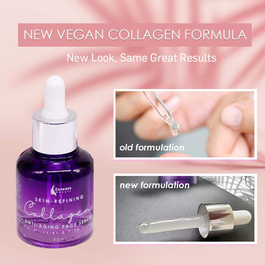 Zone - 365 Collagen Serum for Face with Hyaluronic Acid and Herbal Ingredients to Heal, Plump, and Reduces Wrinkles - 1