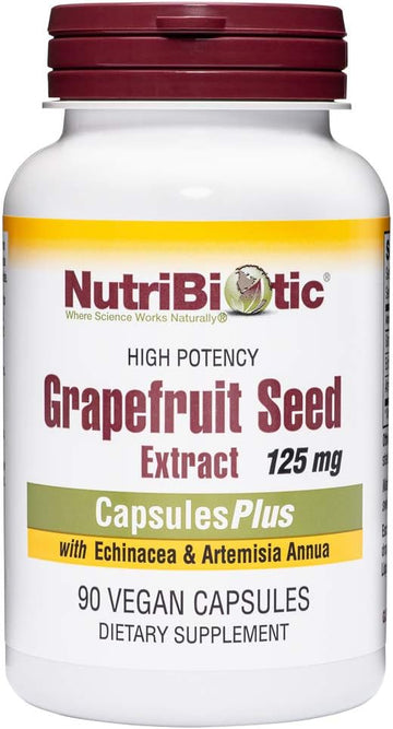 NutriBiotic Grapefruit Seed Extract CapsulesPlus, 125 mg of GSE, 90 Co