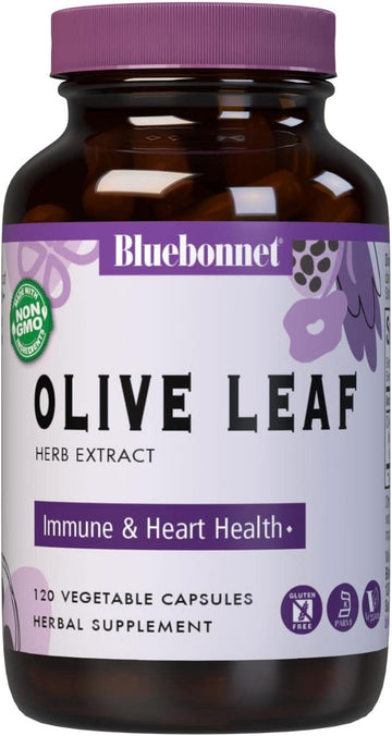 BlueBonnet Nutrition Olive Leaf Herb Extract, Supports Immune Health*,