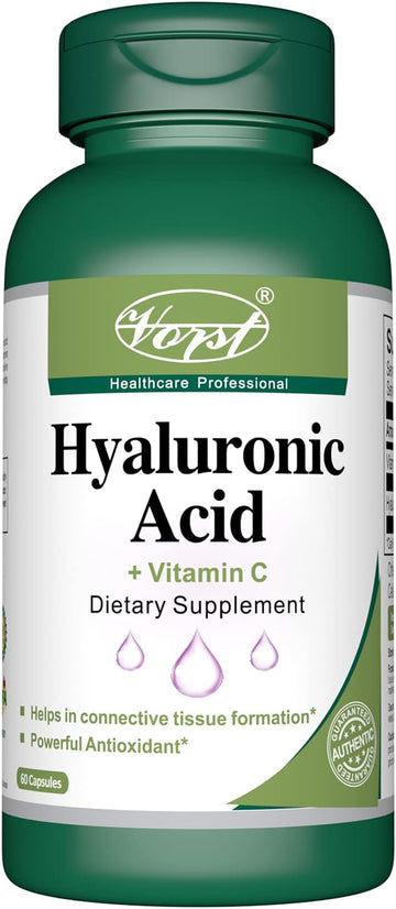 Vorst Hyaluronic Acid with Vitamin C 60 Capsules | Supports Skin Healt