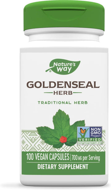 Nature's Way Premium Herbal Goldenseal Herb 700 mg per serving 100 Vca