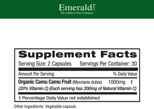 Emerald Labs Camu Camu Extract - Dietary Supplement with Plant-Sourced