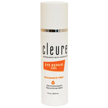 Cleure Anti Aging Eye Gel - Gentle Daily Hydrating Eye Serum for Sensitive, Dry Skin - Fragrance Free (8  Pack of 1)