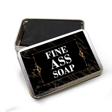 Fine Ass Soap - Novelty Bath Soap for Men and Women - Black soap, Handcrafted, Made in the USA, Contains activated charcoal