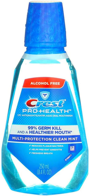 Crest Pro Health Mnt(250m Size 8.4z Crest Pro Health Refreshing Clean Mint Oral Rinse 8.4