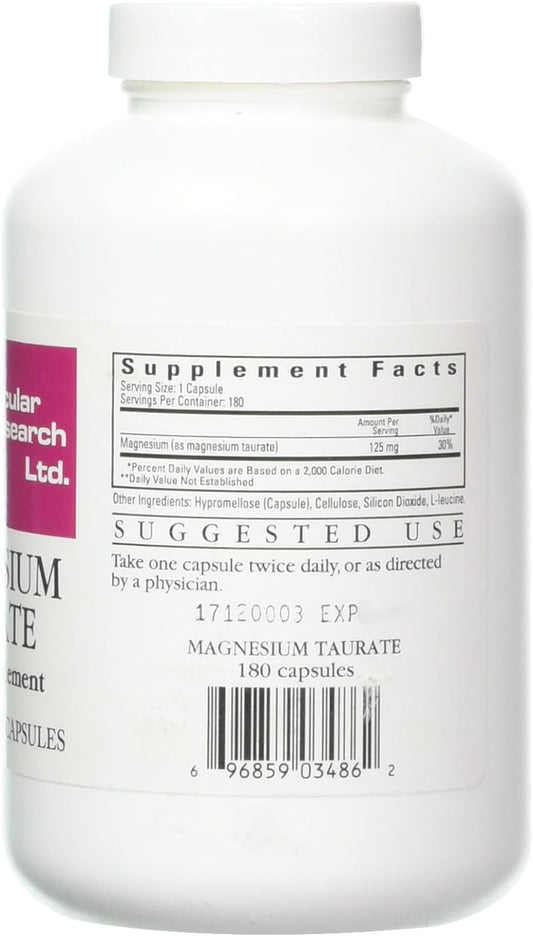 Cardiovascular Research Ecological Formulas Magnesium Taurate Capsule,