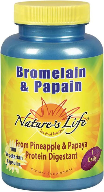 Nature'S Life Bromelain & Papain | Proteolytic Enzymes For Digestive S3.2 Ounces