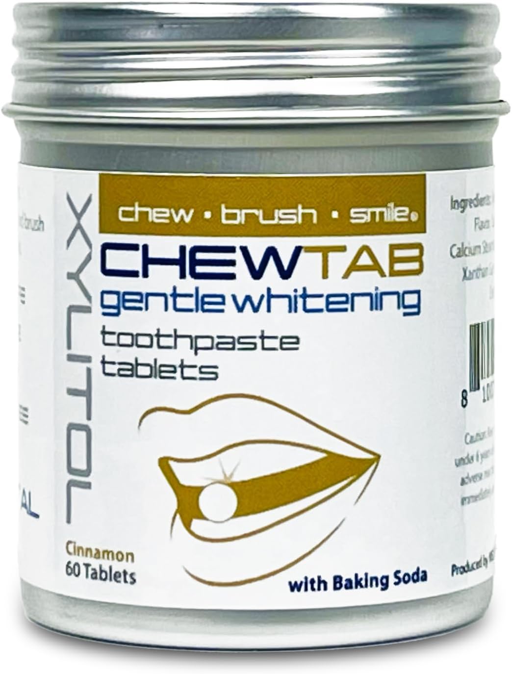 Weldental Chewtab Gentle Whitening Toothpaste Tablets Cinnamon