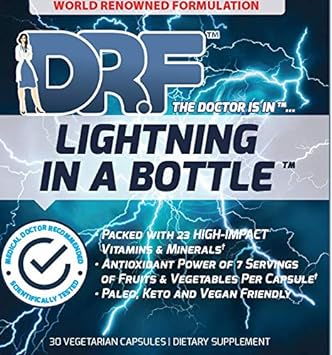 Lightning In A Bottle By Dr. Farrah World Renown Medical Doctor | 23 High Impact Vitamins & Minerals | Antioxidant Power